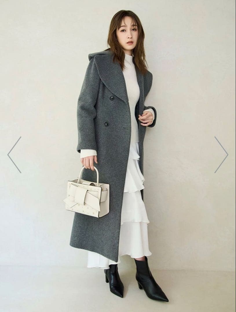 FRAY I.D ビッグカラーウールコート