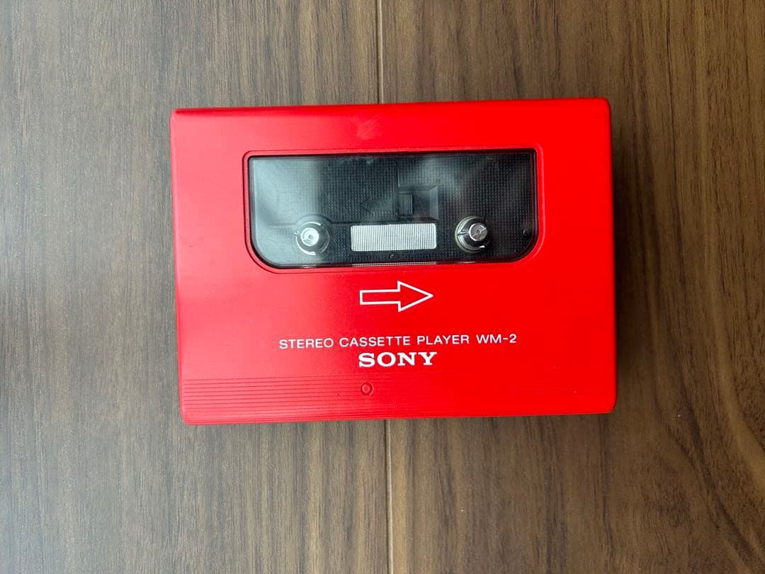 SONY WALKMAN II カセットウォークマン 赤