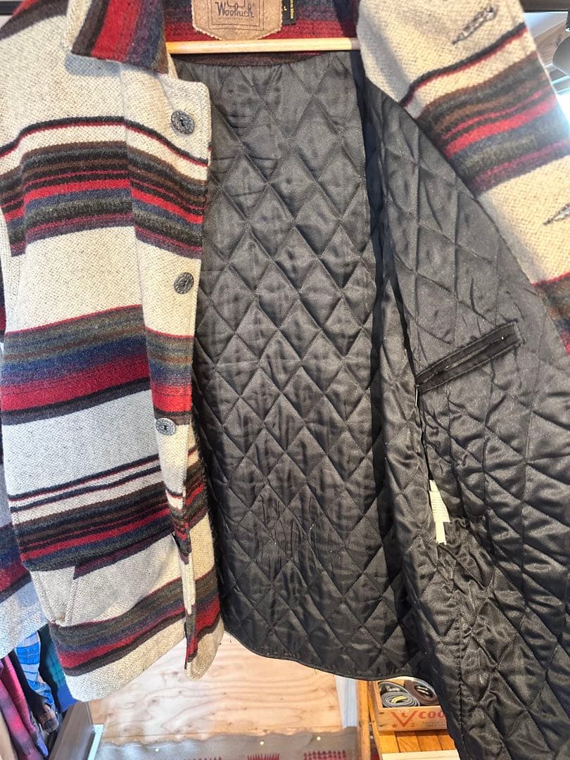 90s woolrich ウールリッチ　ブランケット　ジャケット　usa製