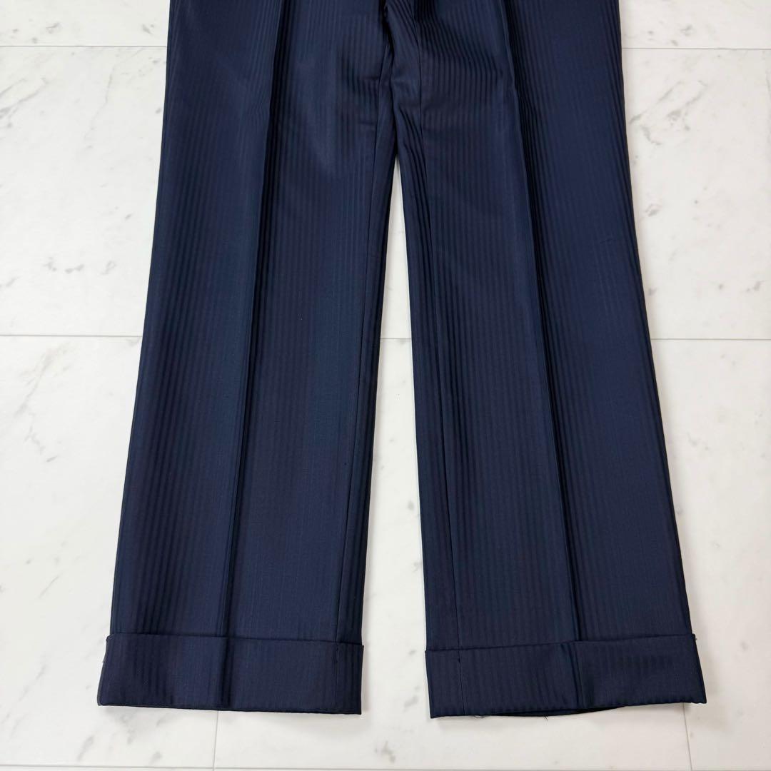 タケオキクチ 3ピース セットアップ スーツ ストライプ ネイビー サイズ3