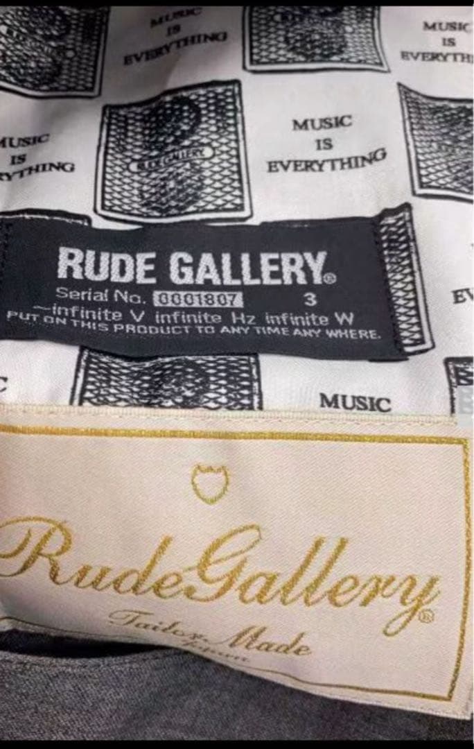 Rude Gallery グレー スーツ