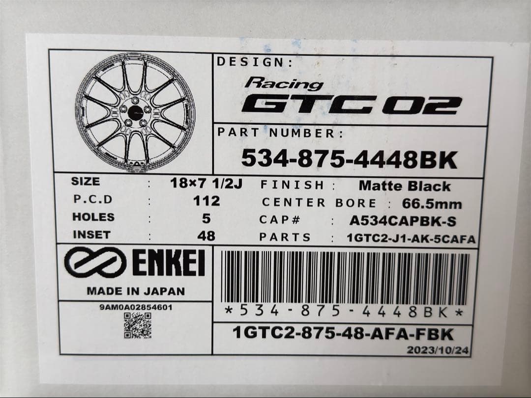 未使用品 ENKEI エンケイ GTC02 18インチ 4本セット