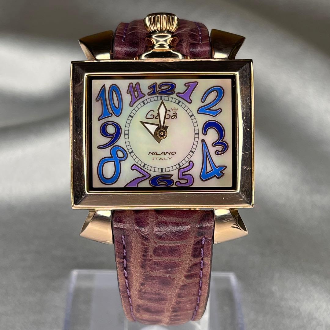 GAGA MILANO NAPOLEONE クォーツ シェル 2針