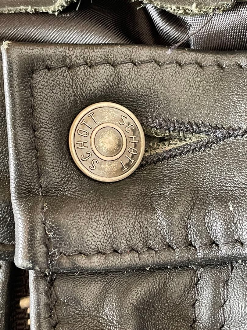 Schott レザー パンツ ブラック 34インチ