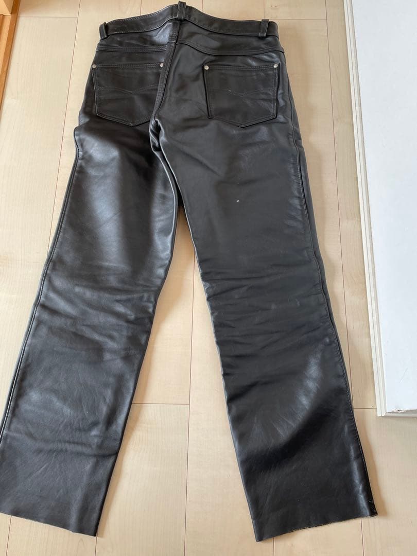 Schott レザー パンツ ブラック 34インチ