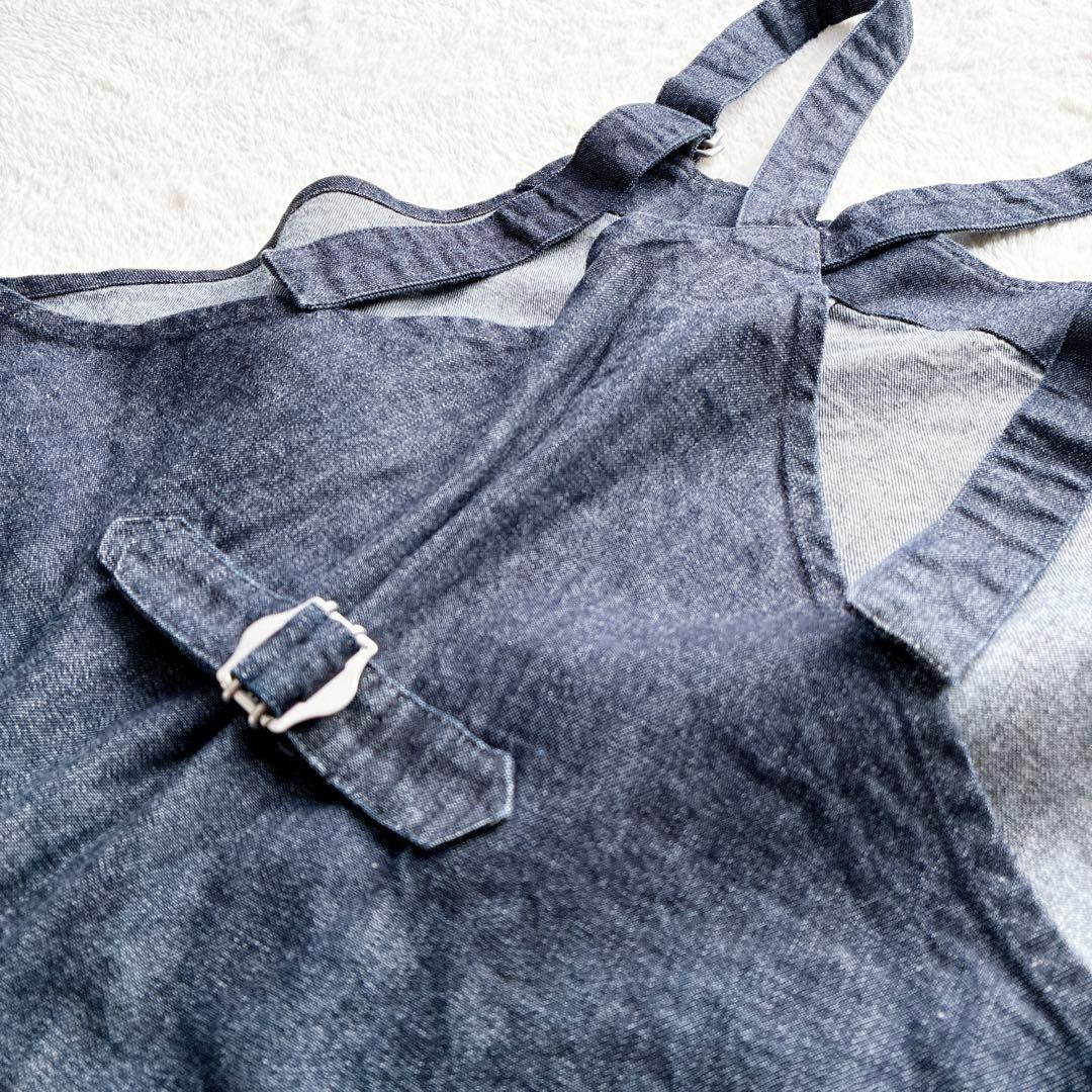 かぐれ インディゴ デニムサロペット オールインワン パンツ ワイド　綿