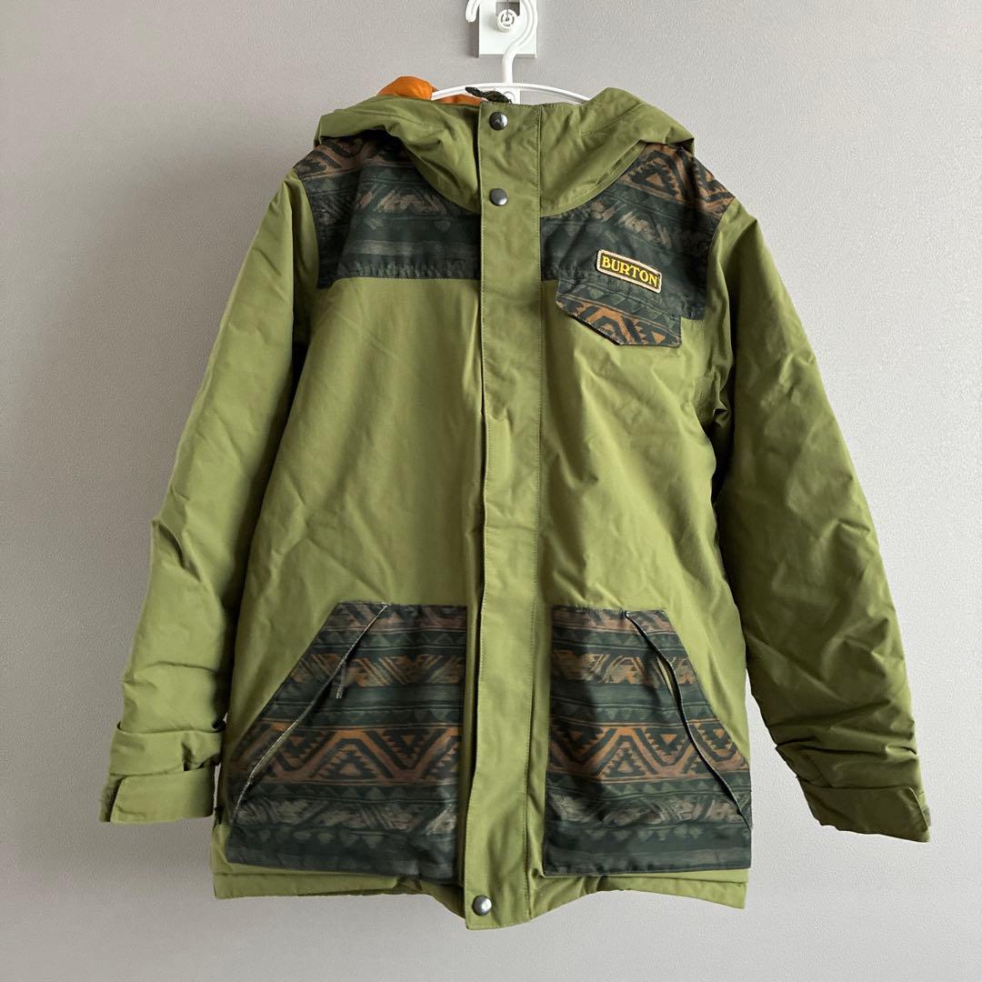 BURTON キッズXL 160 ジャケット スノーウェア スキー グリーン