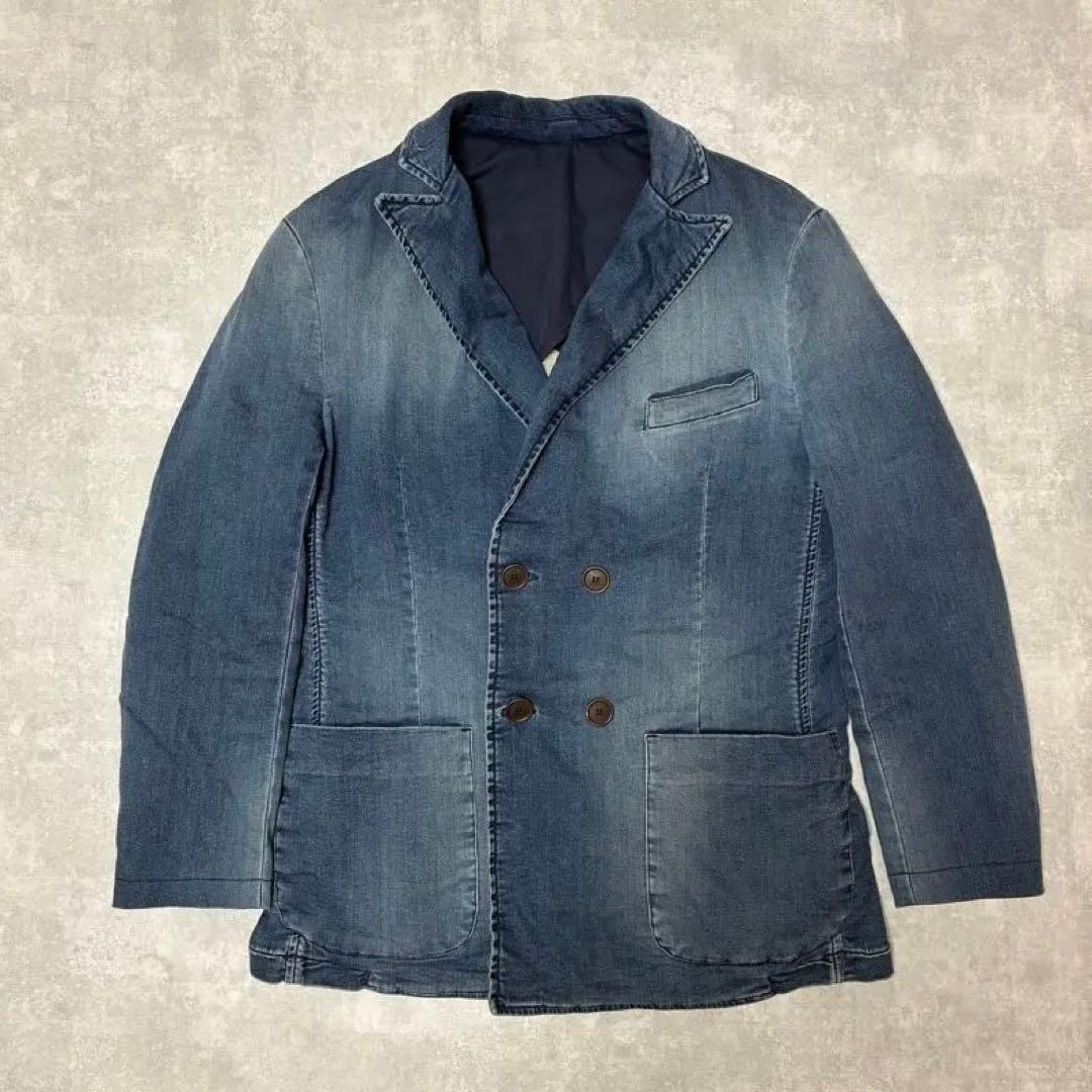 Care Label デニム テーラードジャケット ダブルブレスト