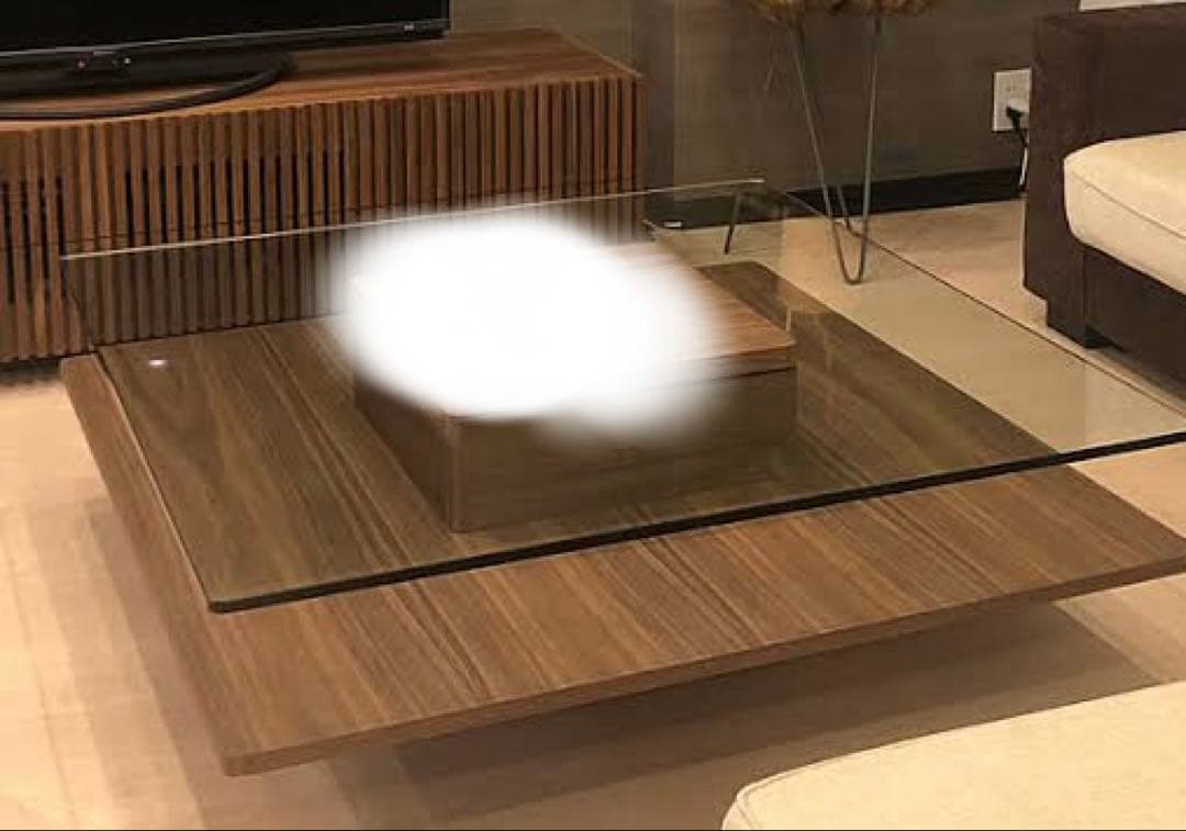 最終お値下げ即日発送！極美品⭐️ガラス製 センターテーブル　家具