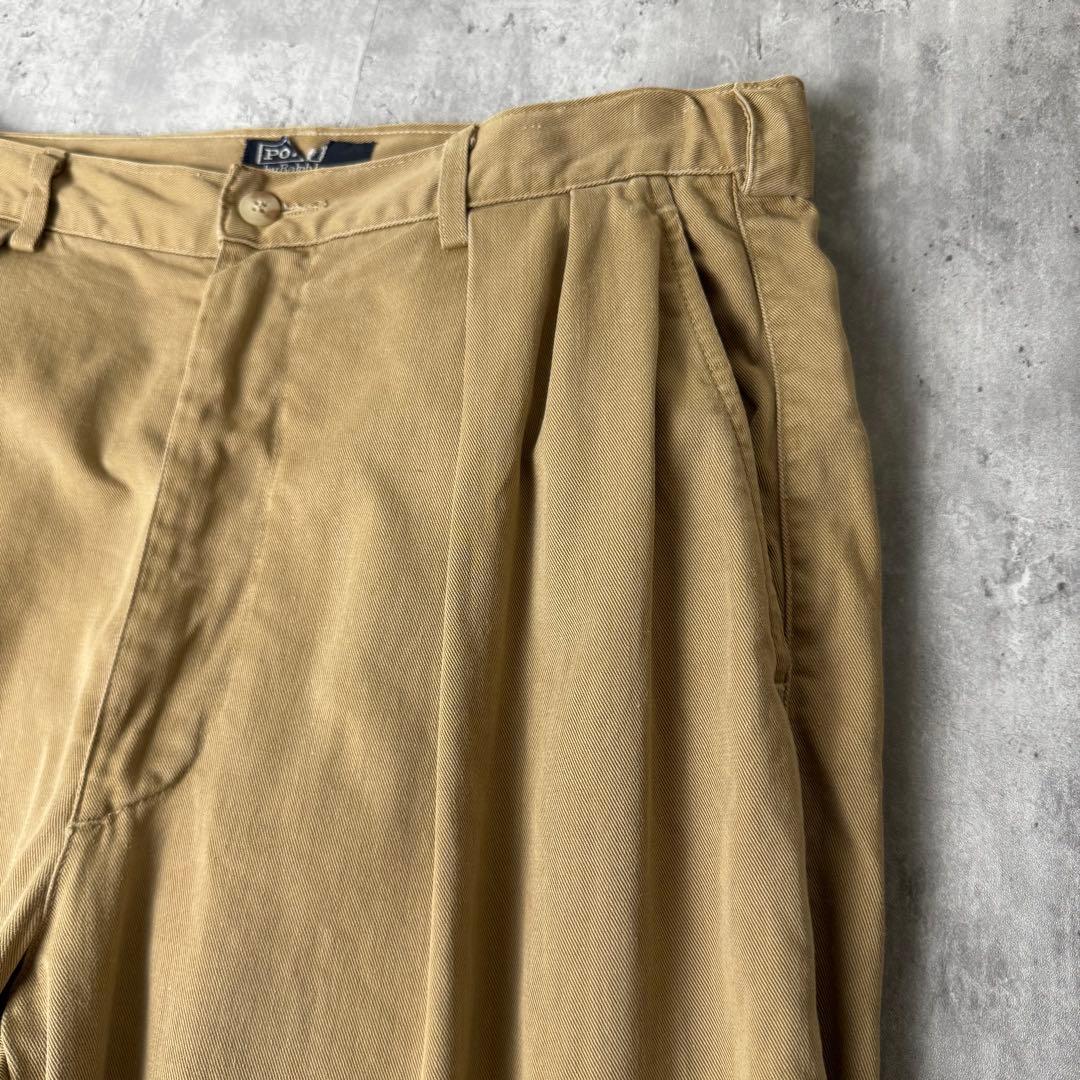 【初期型】 USA製 Ralph Lauren ポロチノ 2タック チノパン