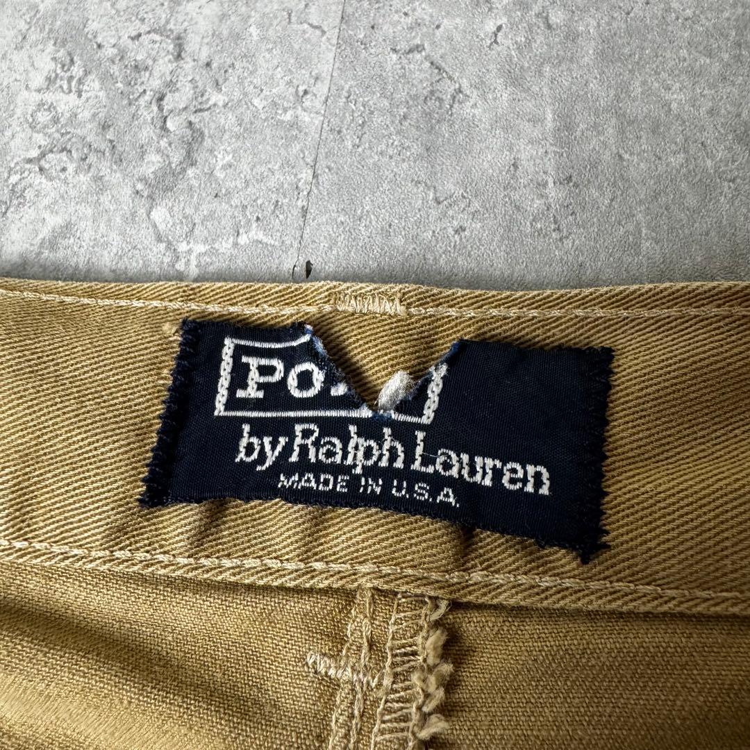 【初期型】 USA製 Ralph Lauren ポロチノ 2タック チノパン