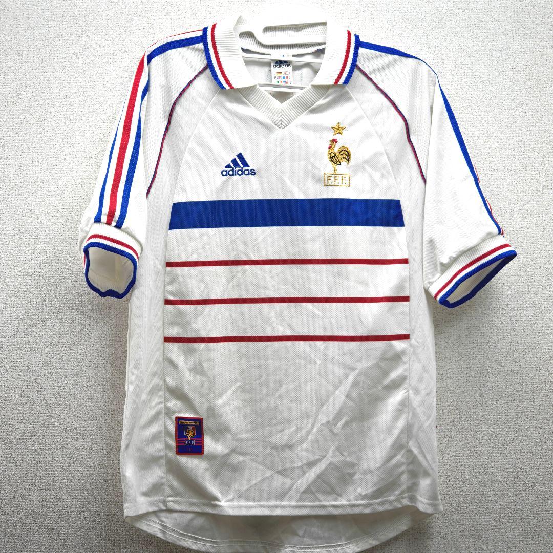 90s adidas アディダス フランス代表 サッカー ゲームシャツ