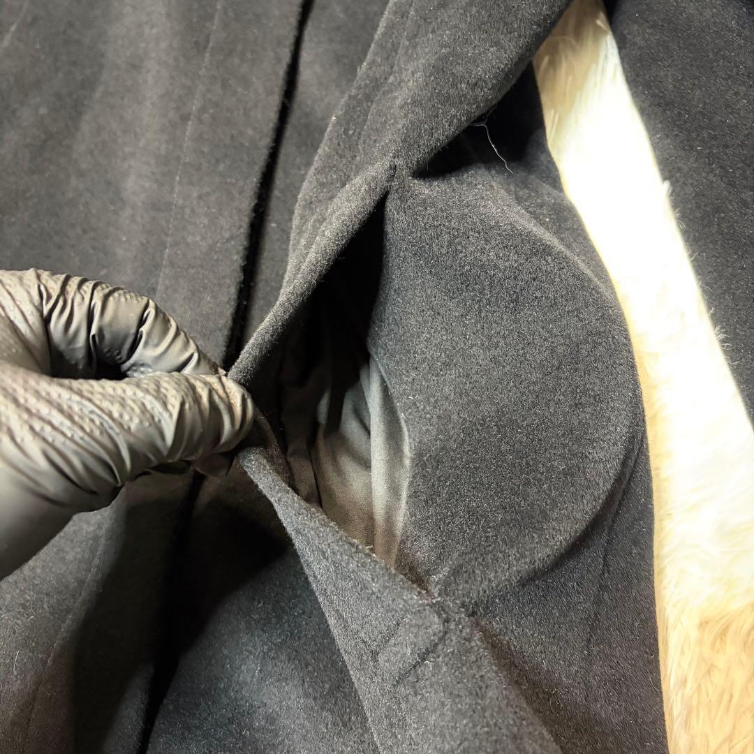 む*。様 極美品✨ BURBERRY ノバチェック ステンカラーコート アンゴラ