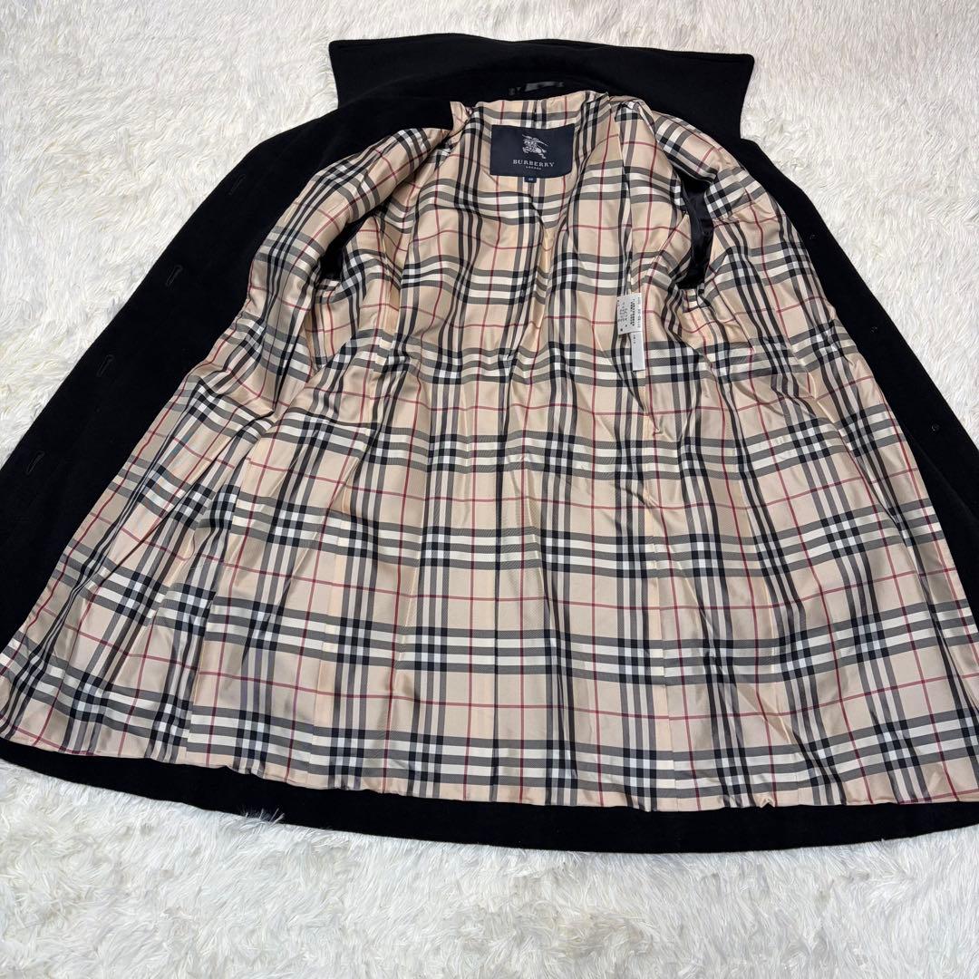 む*。様 極美品✨ BURBERRY ノバチェック ステンカラーコート アンゴラ