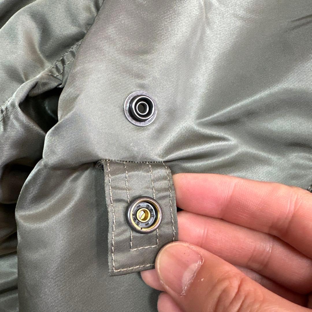 REAL SIMONS MA-1ジャケット オリーブグリーン Mサイズ