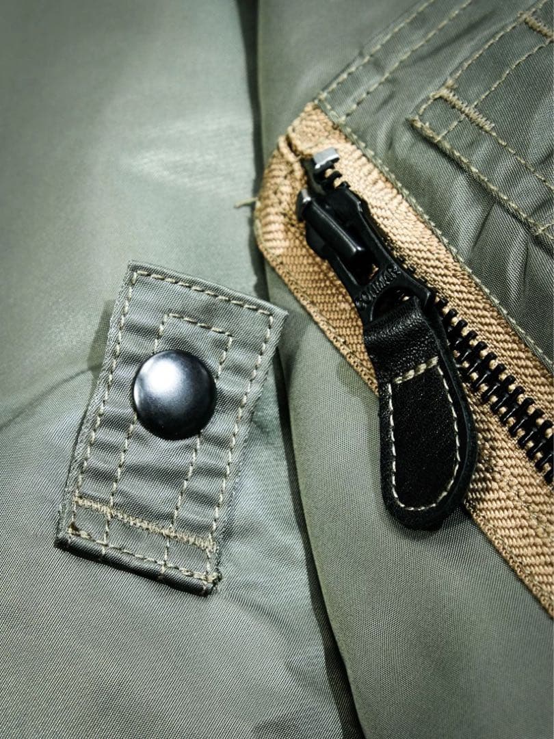 REAL SIMONS MA-1ジャケット オリーブグリーン Mサイズ