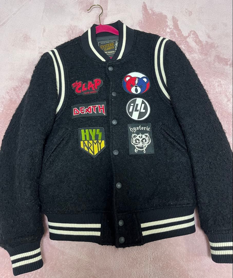 HYSTERIC GLAMOUR スタジャン ブラック スモール