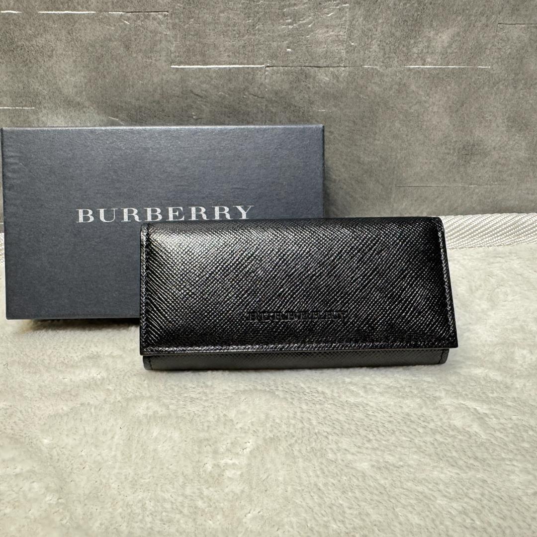未使用☆Burberry バーバリー キーケース ブラック ノバチェック