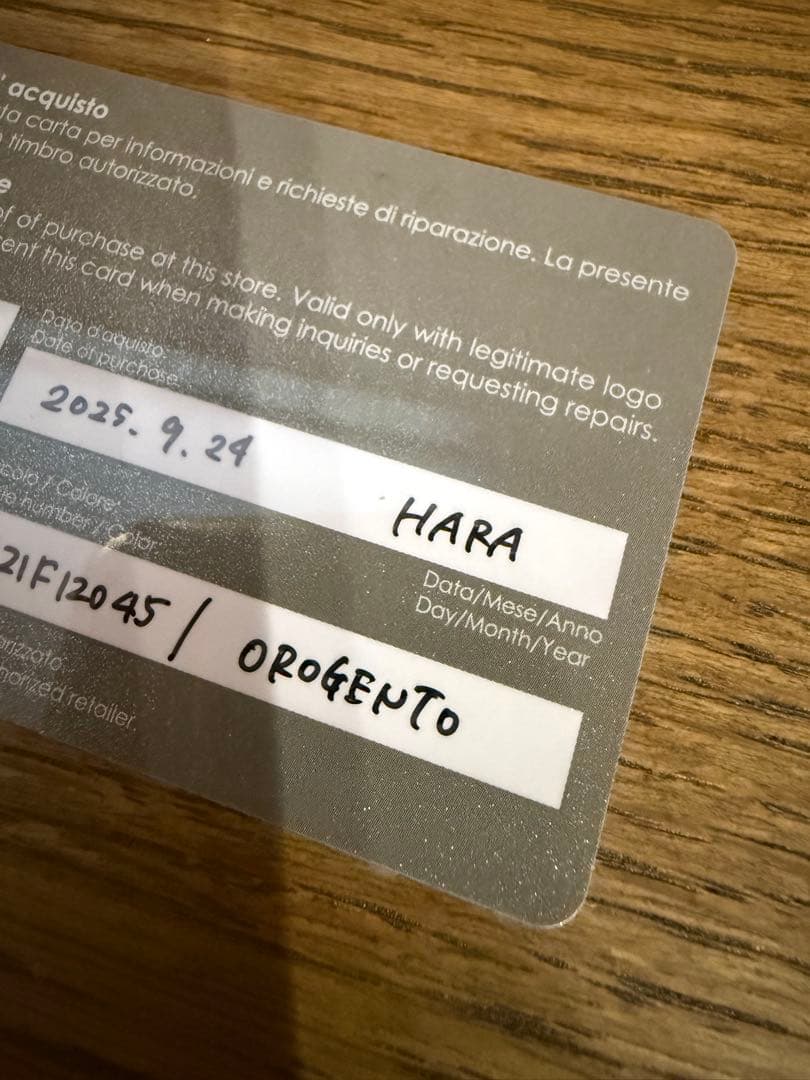 ANTERRIMA スタンダードミニアトゥーラ　シルバーゴールド