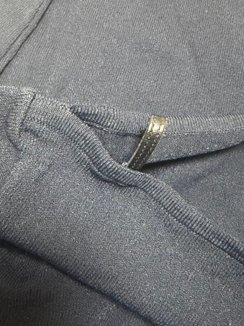 美品 GUCCI グッチ 肩紐レザー ワンピース 中厚手 イタリア製