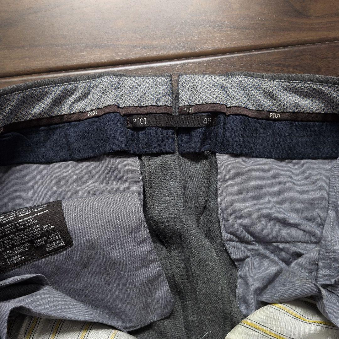 ※本日価格【美品】PT01 SUPER SLIM FIT 46/グレー　パンツ