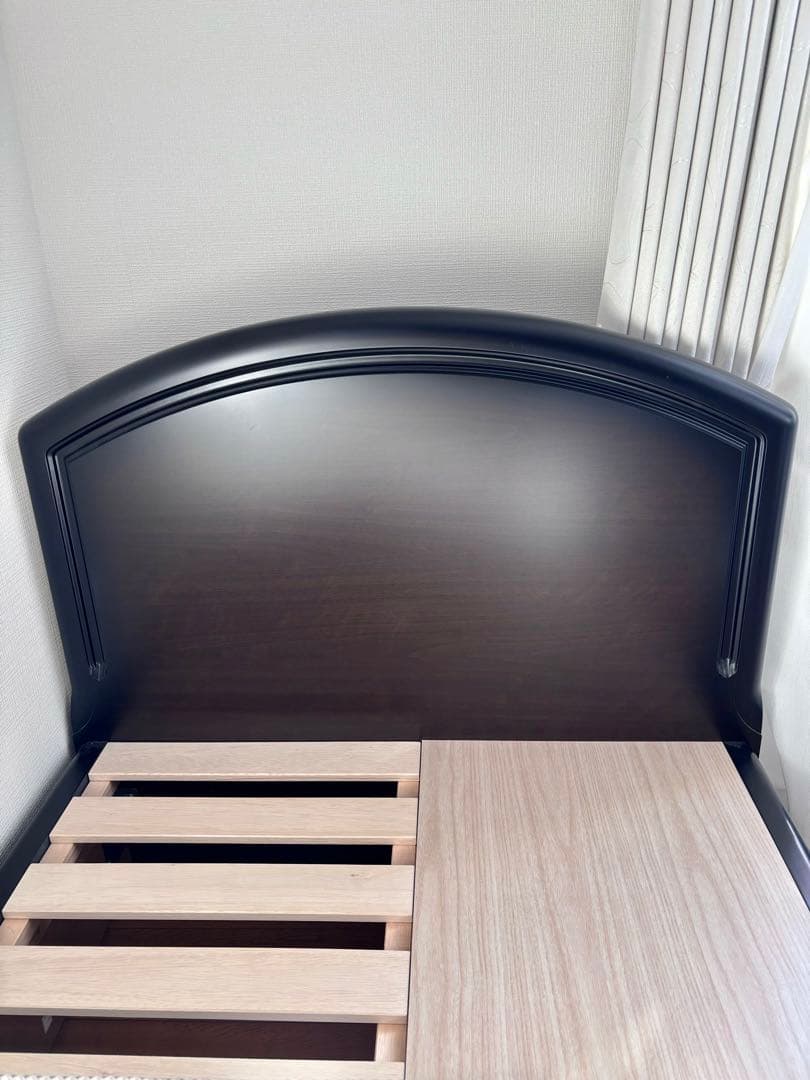 【美品】フランスベッド⭐︎シングルベッドフレーム すのこ、便利な引き出し収納付き
