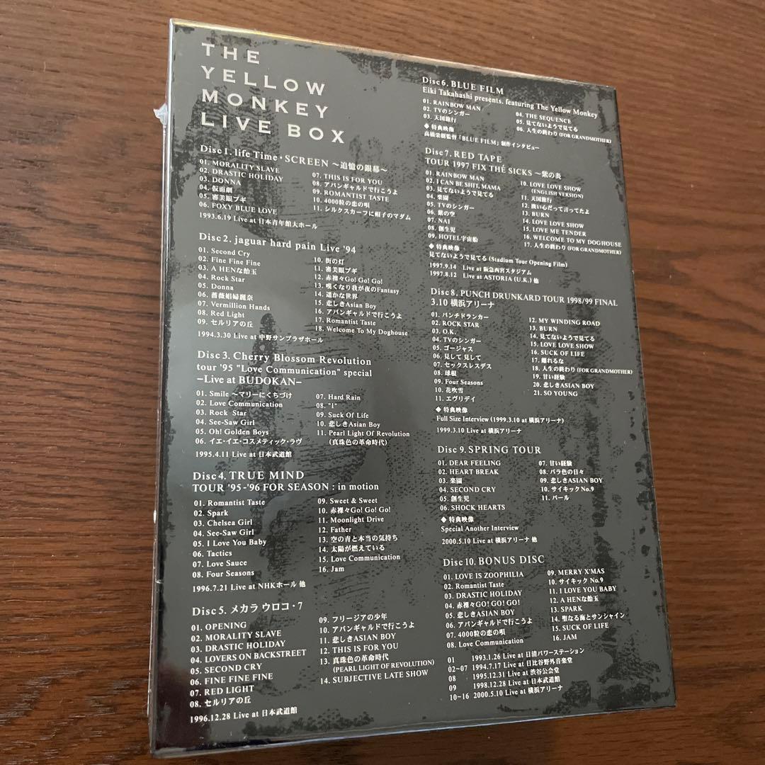 イエモン THE YELLOW MONKEY LIVE BOX 新品未開封