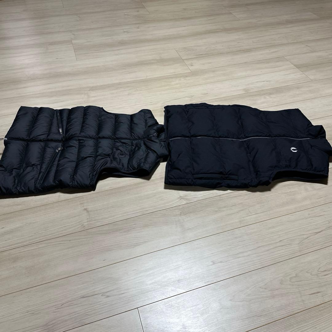 フレッドペリー　ブラック　ダウンベストM