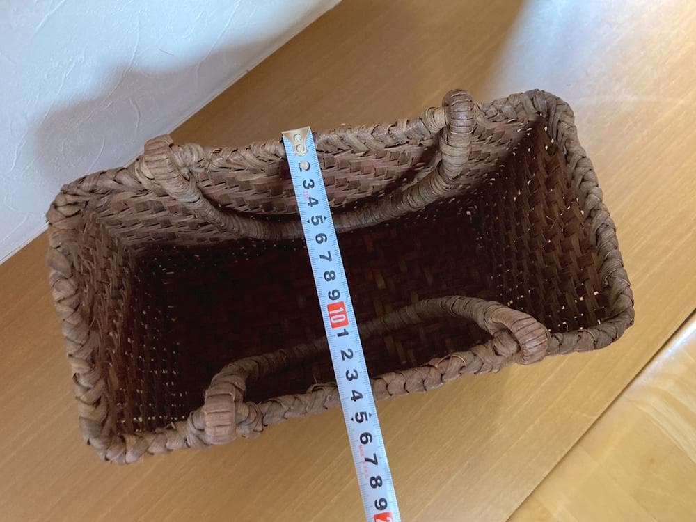 山ぶどう籠バッグ（日本製　国産材　８年物）