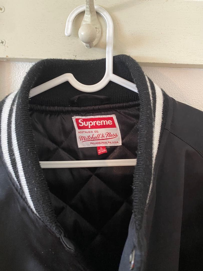 Supreme Mitchell & Ness スタジャン Lサイズ