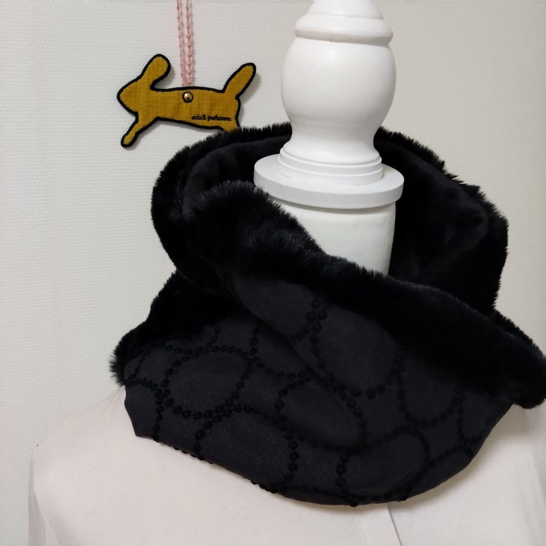 【ミナペルホネン】ハンドメイド　wolf＆flower　タンバリン　スヌード