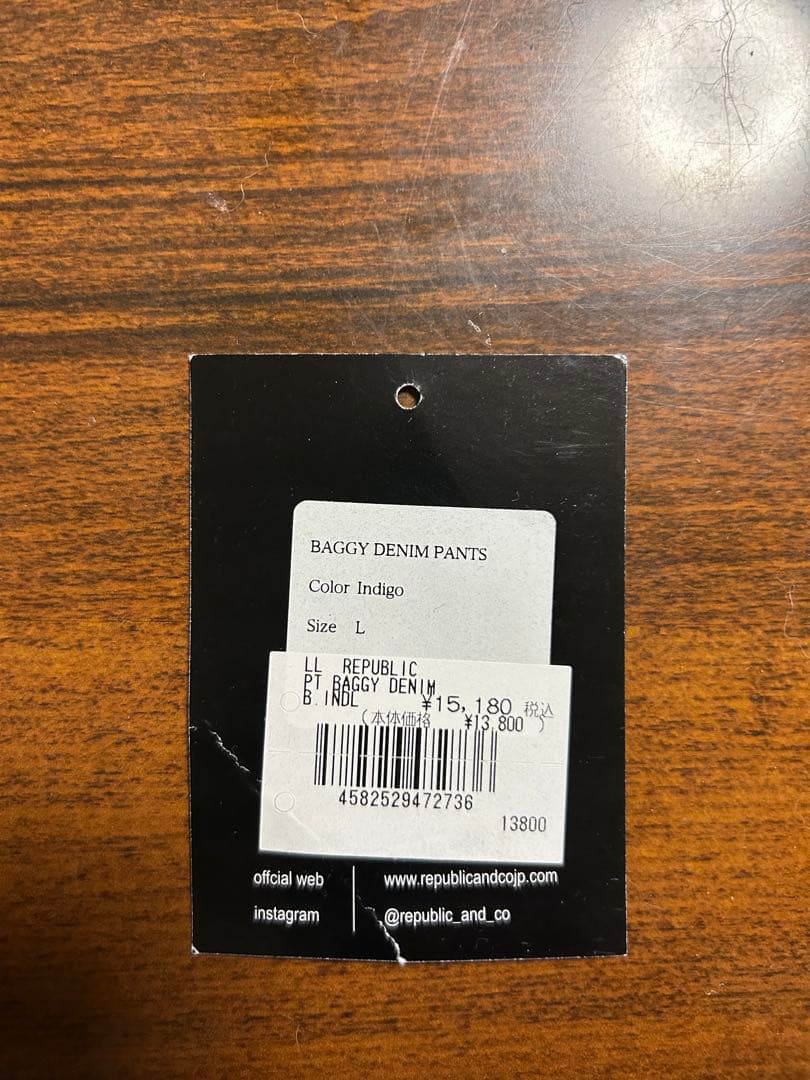 REPUBLIC リパブリックウェア パンツ BAGGY DENIM BIND