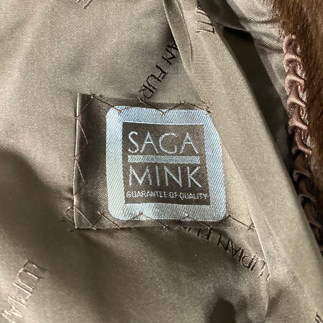なめし◎美品✨サガミンク ミンクファー 毛皮 デミバフミンク 総丈85 Lサイズ