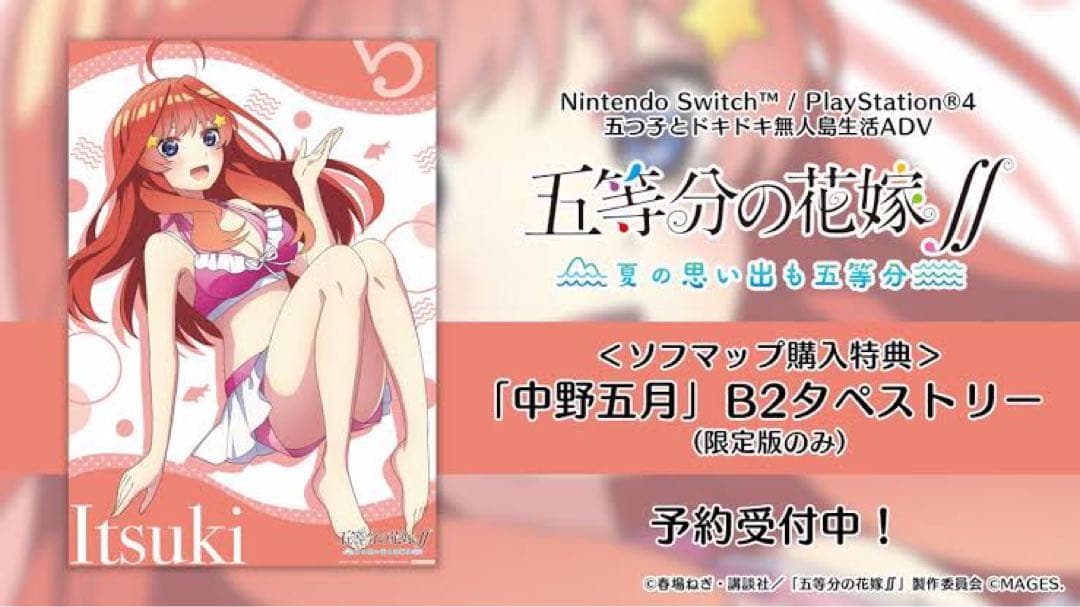 五等分の花嫁 夏の思い出も五等分 Switch版 店舗特典付き