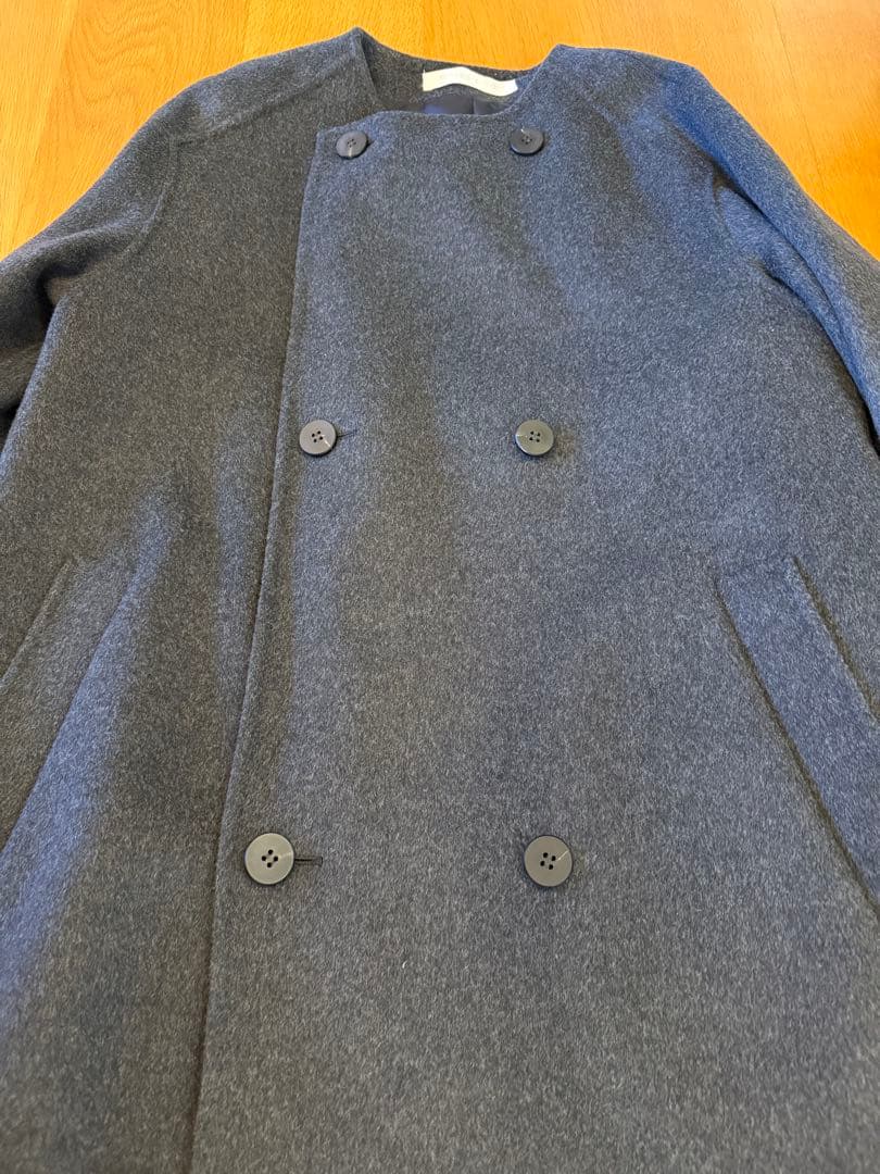 最終値下！試着のみ☆2024☆ギャルリーヴィー☆ダブルフェイスノーカラーコート☆