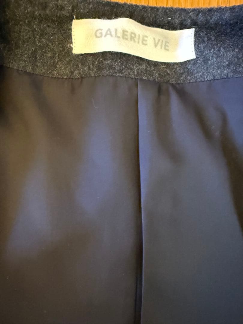 最終値下！試着のみ☆2024☆ギャルリーヴィー☆ダブルフェイスノーカラーコート☆