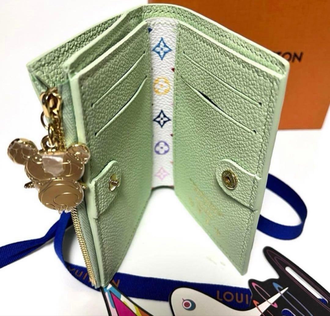 ルイヴィトンポルトフォイユ　リサ　グリーンティー　m14088新品未使用品