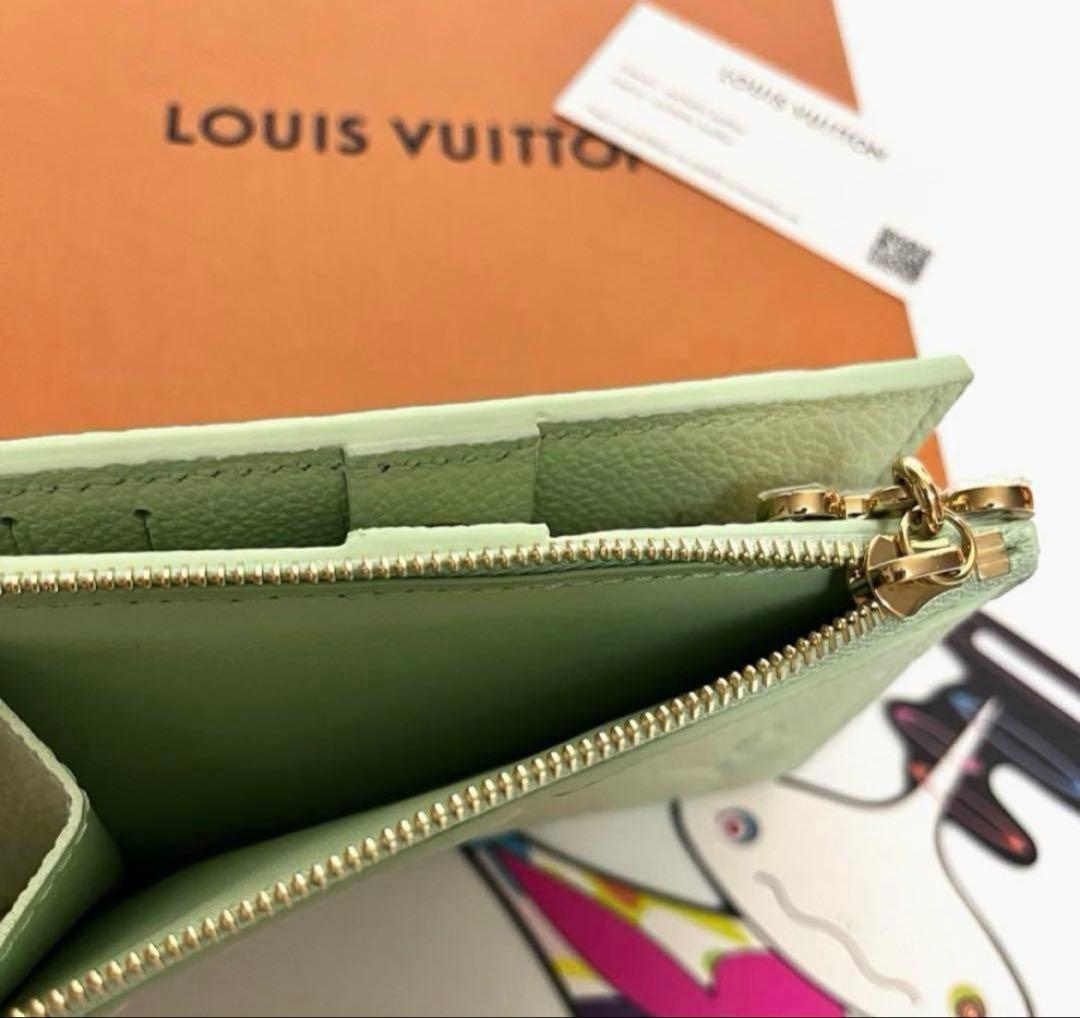 ルイヴィトンポルトフォイユ　リサ　グリーンティー　m14088新品未使用品