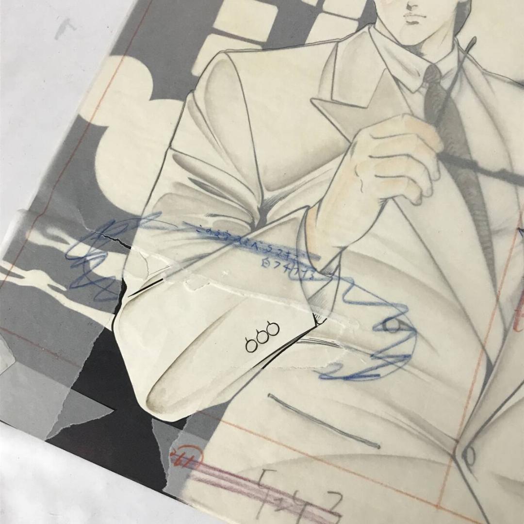 檜垣 憲朗 直筆カラー 原画 原稿 【ジ・ゴ・ロ】青年マンガ