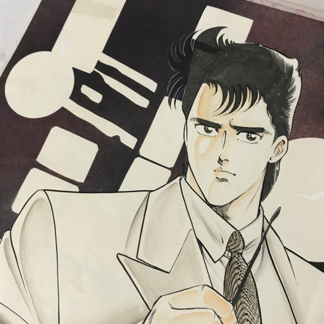 檜垣 憲朗 直筆カラー 原画 原稿 【ジ・ゴ・ロ】青年マンガ