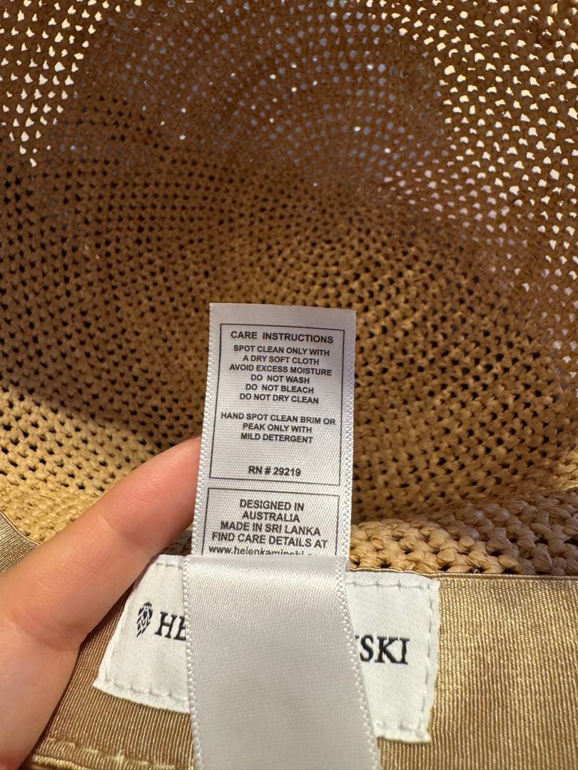 ヘレンカミンスキー 帽子 Vivette キャップ　ラフィアキャップ