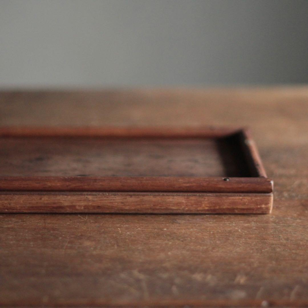 佳き木肌 木の トレイ トレー 古道具 アンティーク 煎茶道具 煎茶盆 独酌盆