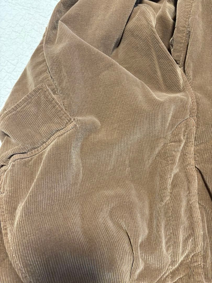 美品unfil ブラウン コーデュロイ カーゴパンツ