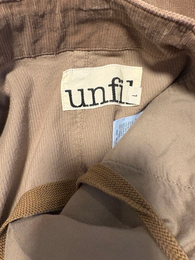 美品unfil ブラウン コーデュロイ カーゴパンツ