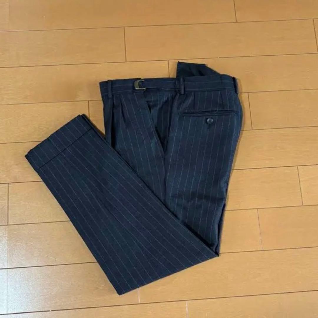 スーツセレクト　グレー ストライプジャケット 二つボタン