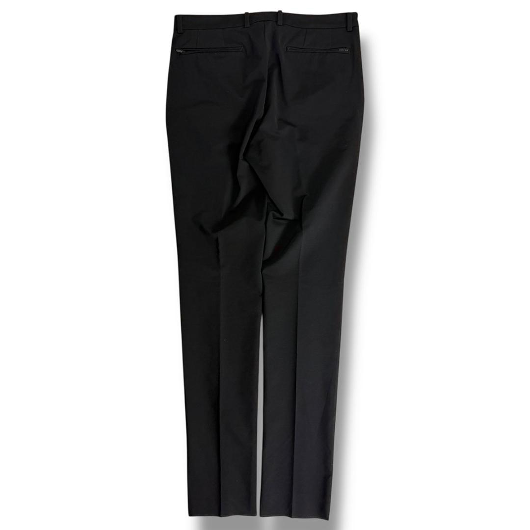 J3048 新品 モーヴ スリムテーパードトラベルスラックス ネイビー 48