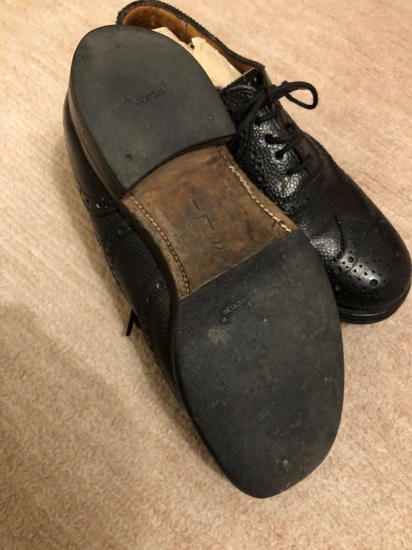 Sanders 80s 官給品 サービスシューズ　ウィングチップ