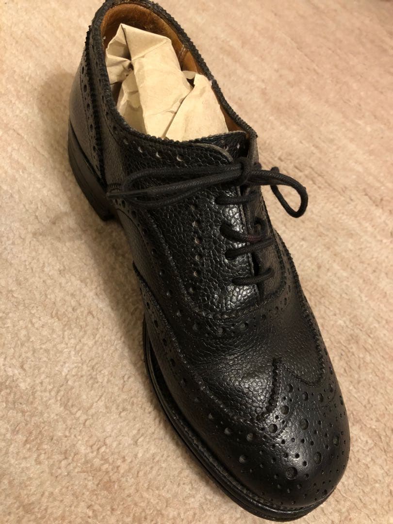 Sanders 80s 官給品 サービスシューズ　ウィングチップ