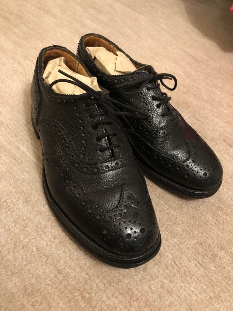 Sanders 80s 官給品 サービスシューズ　ウィングチップ