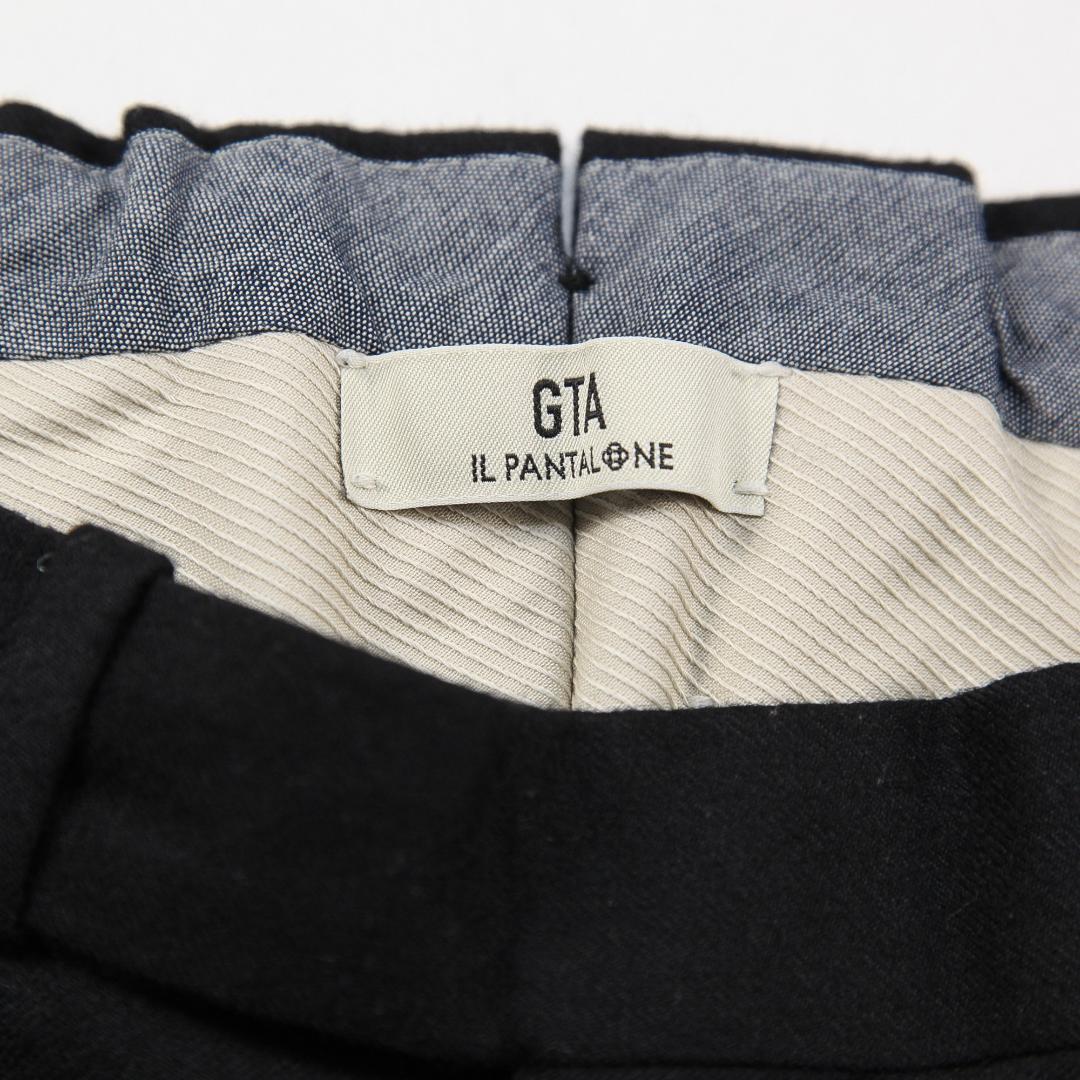 美品 GTA SERGIO ウールサキソニー 1プリーツスラックス 48